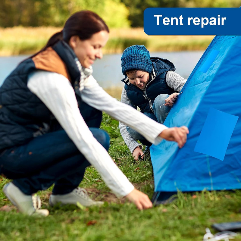 Extra Large Pool Liner Repair Patch 2.8x4.1 Ft Blue Self-Adhesive Vinyl Kit gallery