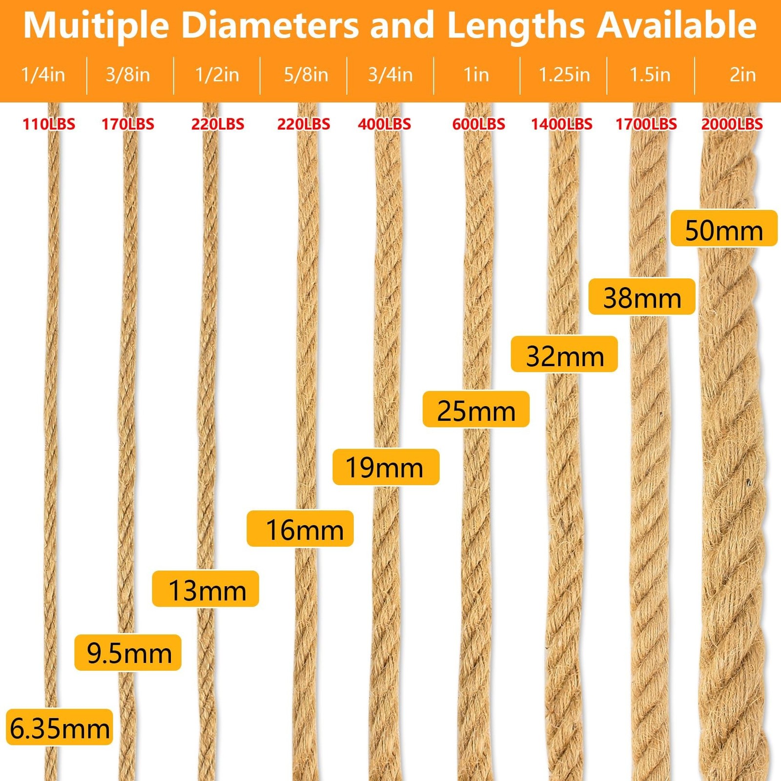 1" X 100' Treated Manila Rope Boat Docks Tree Farm Dock Deck 100 feet 1 inch gallery