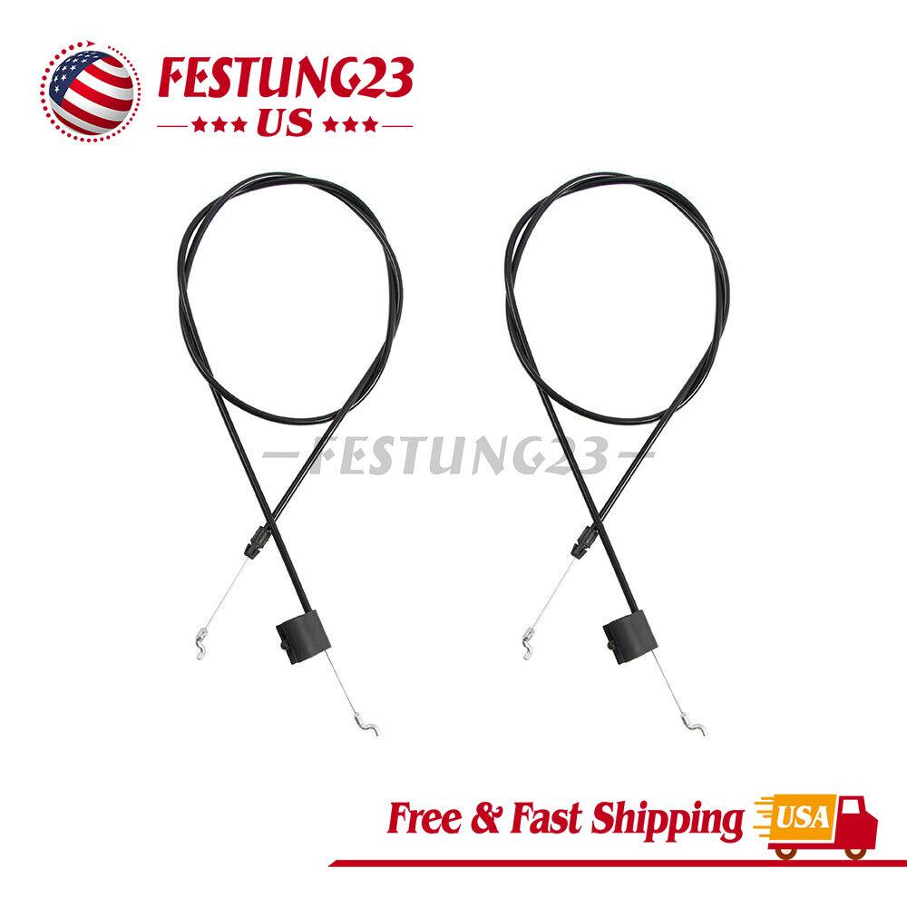2Pc 56Inch Replacement Engine Brake Zone Control Cable For Craftsman Lawn Mower