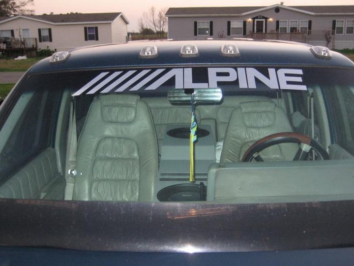 1x compatible Alpine Stereo Audio Deck Vinyl Die Cut Car Truck Window Decal gallery