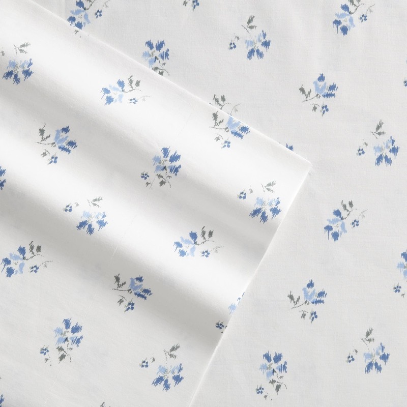 Queen Sheets, Cotton Percale Bedding Set, Crisp & Cool Ideal Bedding Set (B. gallery
