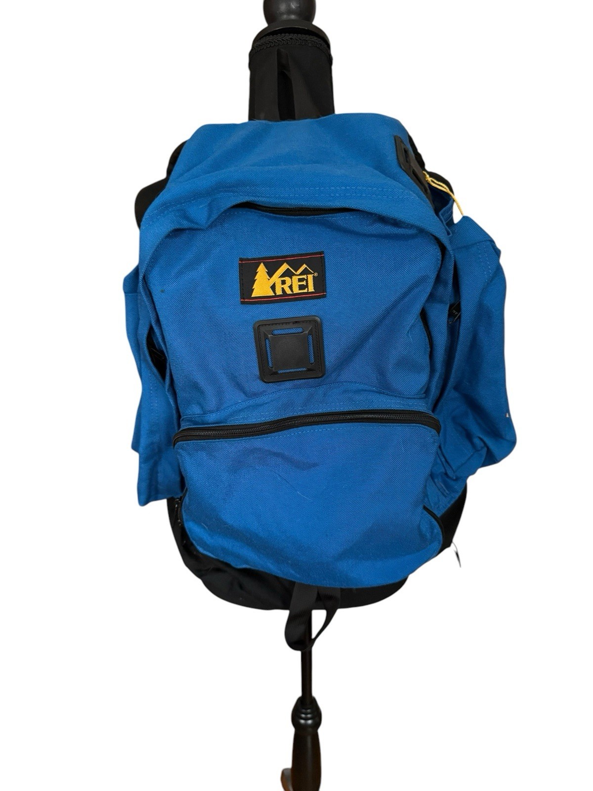 Vintage 80s REI Backpack Day Pack School Bag  blue with front patch
