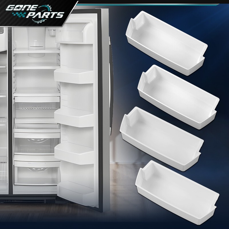 4 Packs White Shelf Bin Compatible with Kenmore Whirlpool Refrigerator gallery