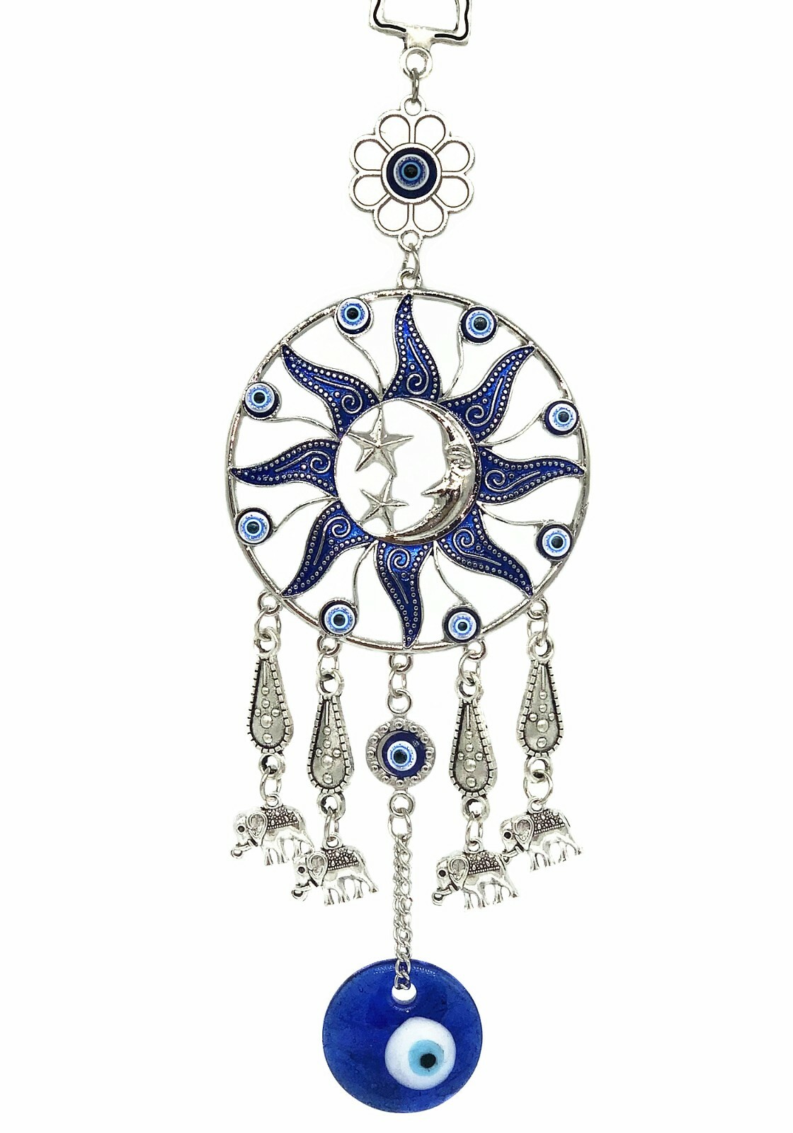 Turkish Blue Evil Eye Protective Wall Hanging Decor Amulet Ornament -7 gallery