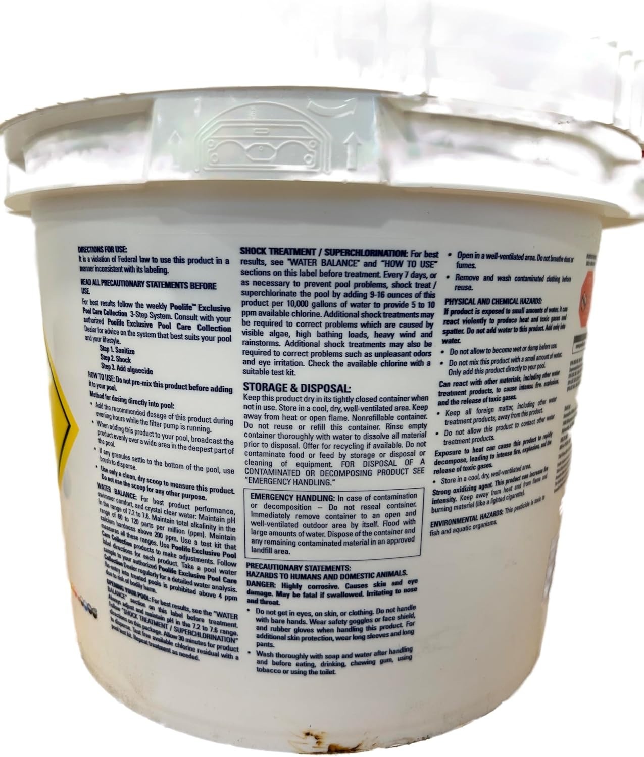 Poolife Turbo Shock 25 lb Pool Chlorine Shock 78% Cal Hypo Algae Bacteria Killer gallery