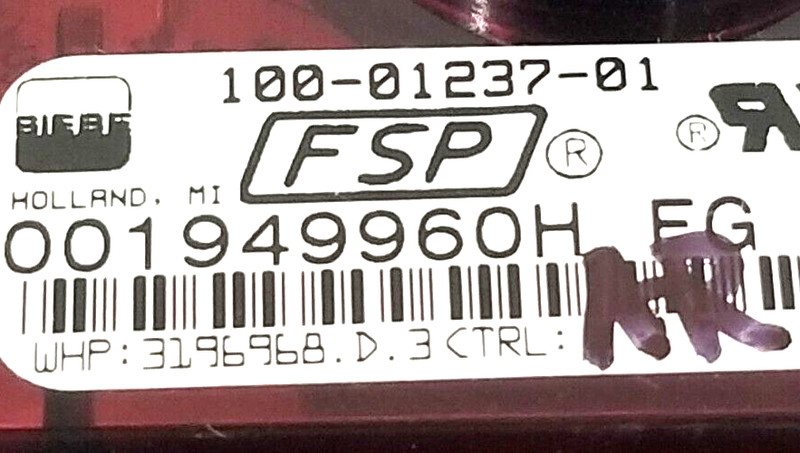 OEM Whirlpool Range Control 3196968 1-Year Warranty ⭐Free Same Day Shipping⭐ gallery
