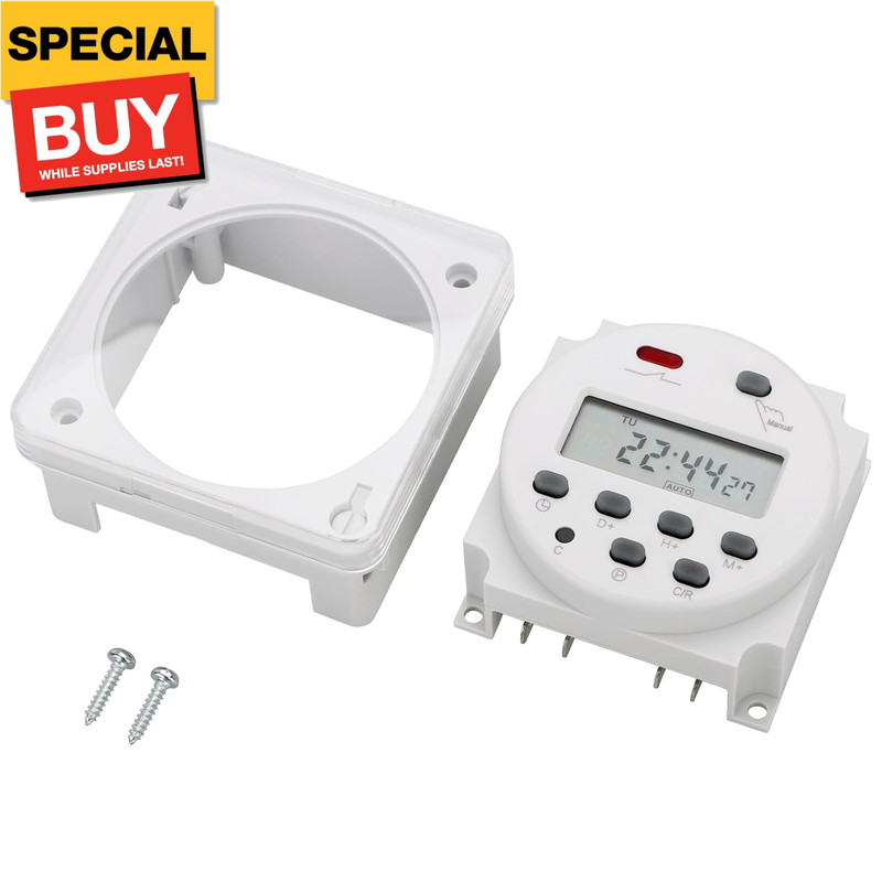 Timer Switch, CN101A, AC 220-240V 16Amp, Digital LCD Power Programmable Timer Ti gallery