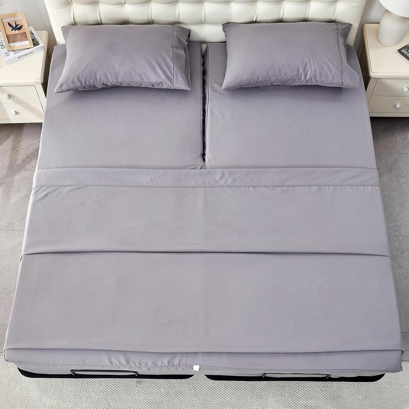 Split Top King Sheet Set Adjustable Bed 4 Piece Kingnex 28-30 Deep Pocket gallery