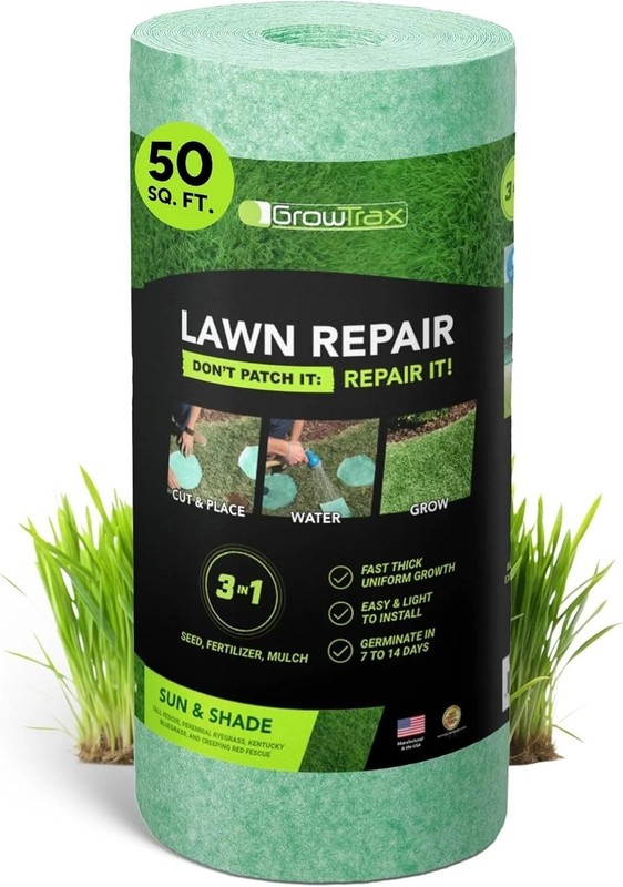 All-in-One 50 Sq Ft Biodegradable Grass Seed Mat - Easy Roll & Grow Solution gallery