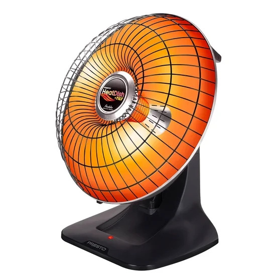 Presto Heatdish plus Tilt Parabolic Radiant Heater, Reflective, Electric, NEW+++ gallery