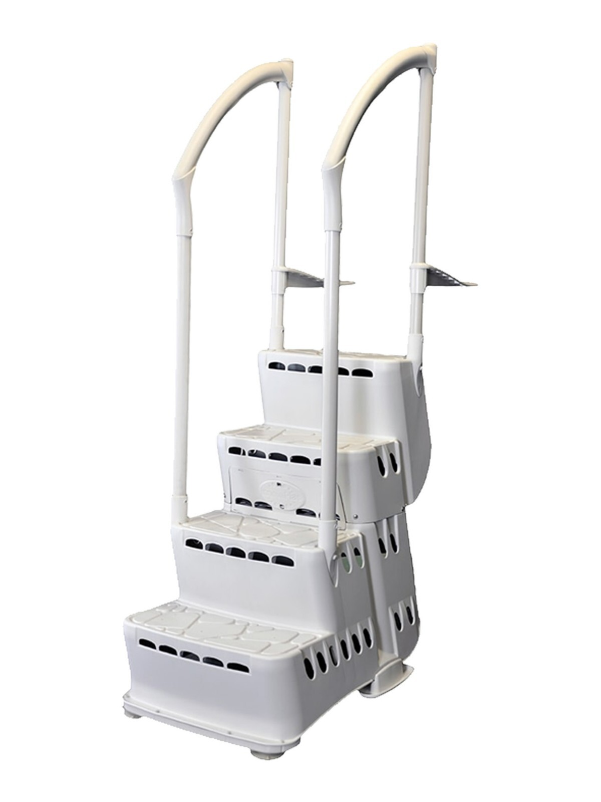 Innovaplas Biltmor In-Pool Above Ground Pool Step w 2 Handrail & Deck Mounts gallery