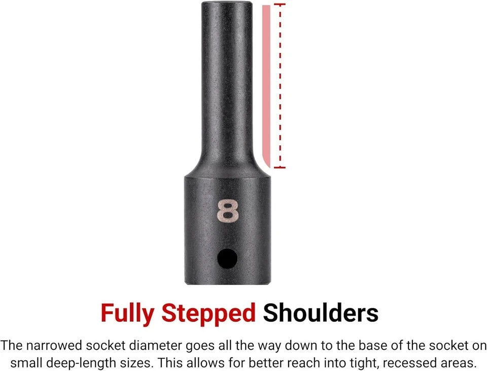1/2 Inch Drive x 13 mm Deep 12-Point Impact Socket | SID23313 gallery