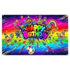 Happy Birthday Party Banner Polyester 43 * 70.86inches large happy birthday ... gallery