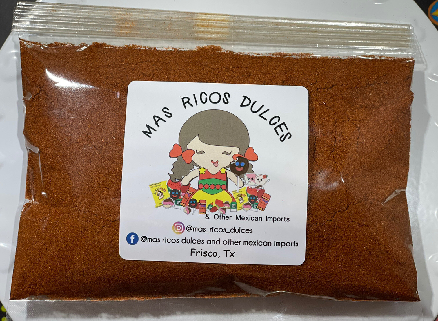 Chile Powder/Polvo de Chile*VARIOUS SIZES*4,6,8,10,12OZ 1-3 LBS MAS RICOS DULCES gallery
