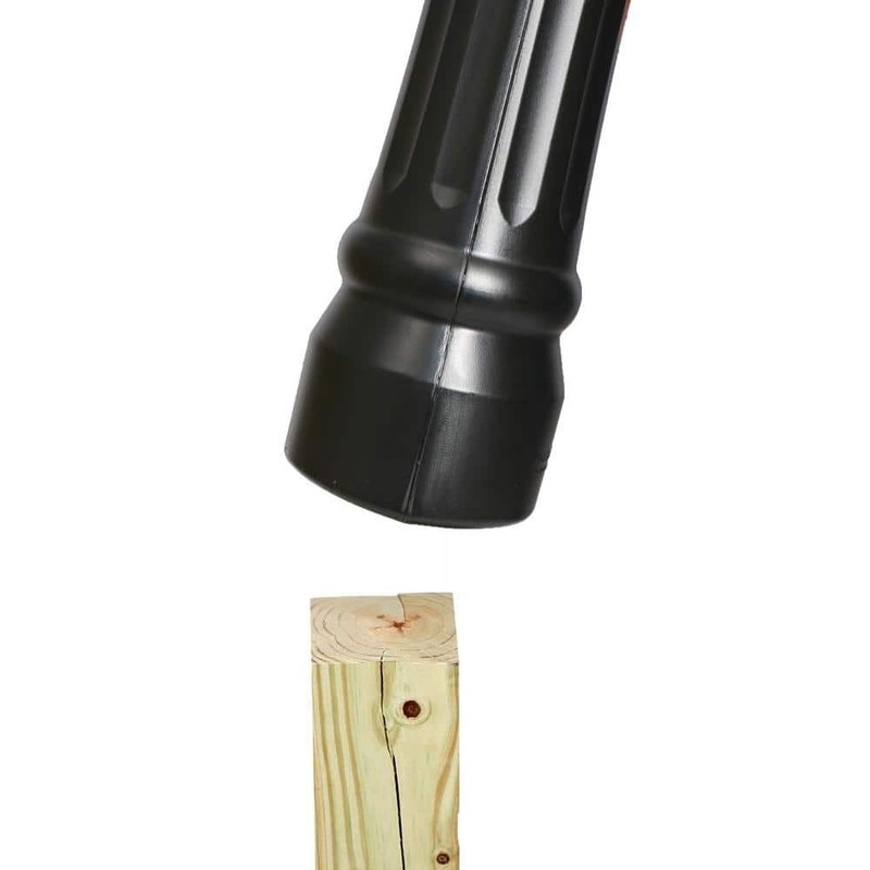 Mailbox and Post Kit, Black Durable Construction Will Not Rust, Hardware Include gallery