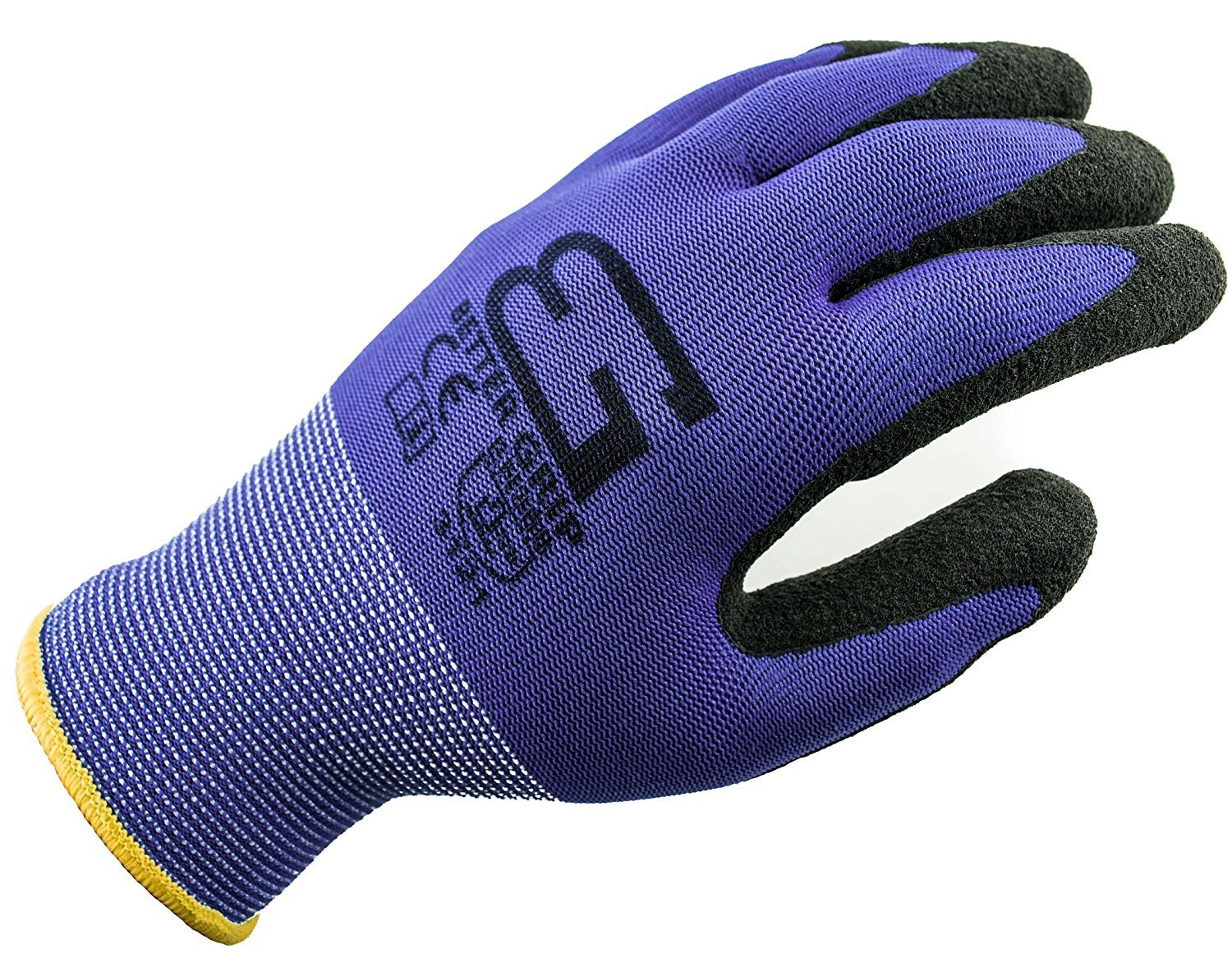 144 Pairs Better Grip Knit Latex Dip Nylon Sandy Latex Coated Work Glove-BGS1 gallery