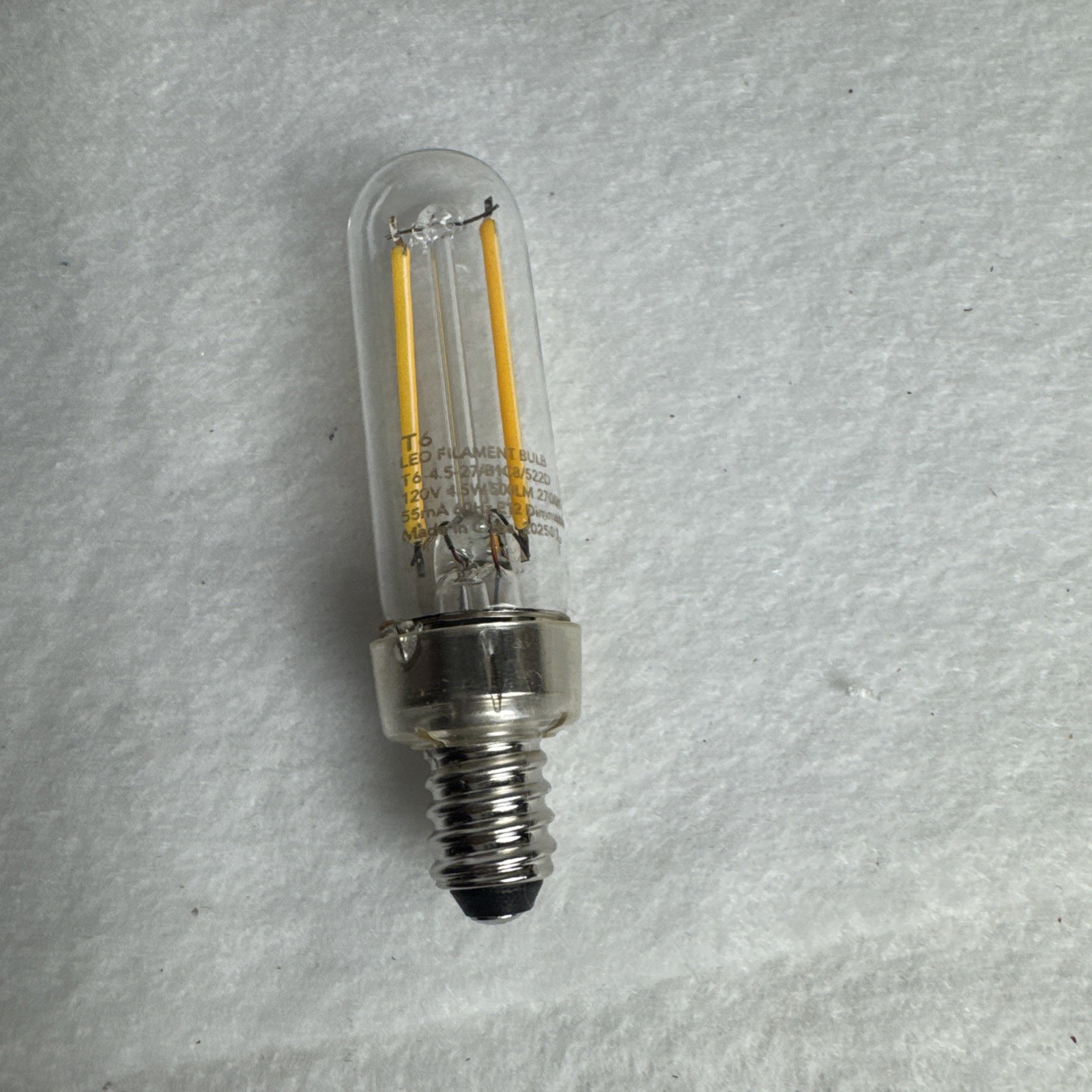 TJOY 12 Pack LED Filament Bulbs B11 E12 4.5W 2700K Warm White 500LM 120V gallery