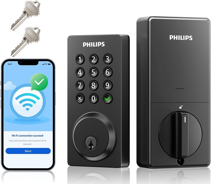 *GREAT DEAL* Phillips Home Access 4200 Smart Deadbolt Smart Lock (Scratch/Dent) gallery
