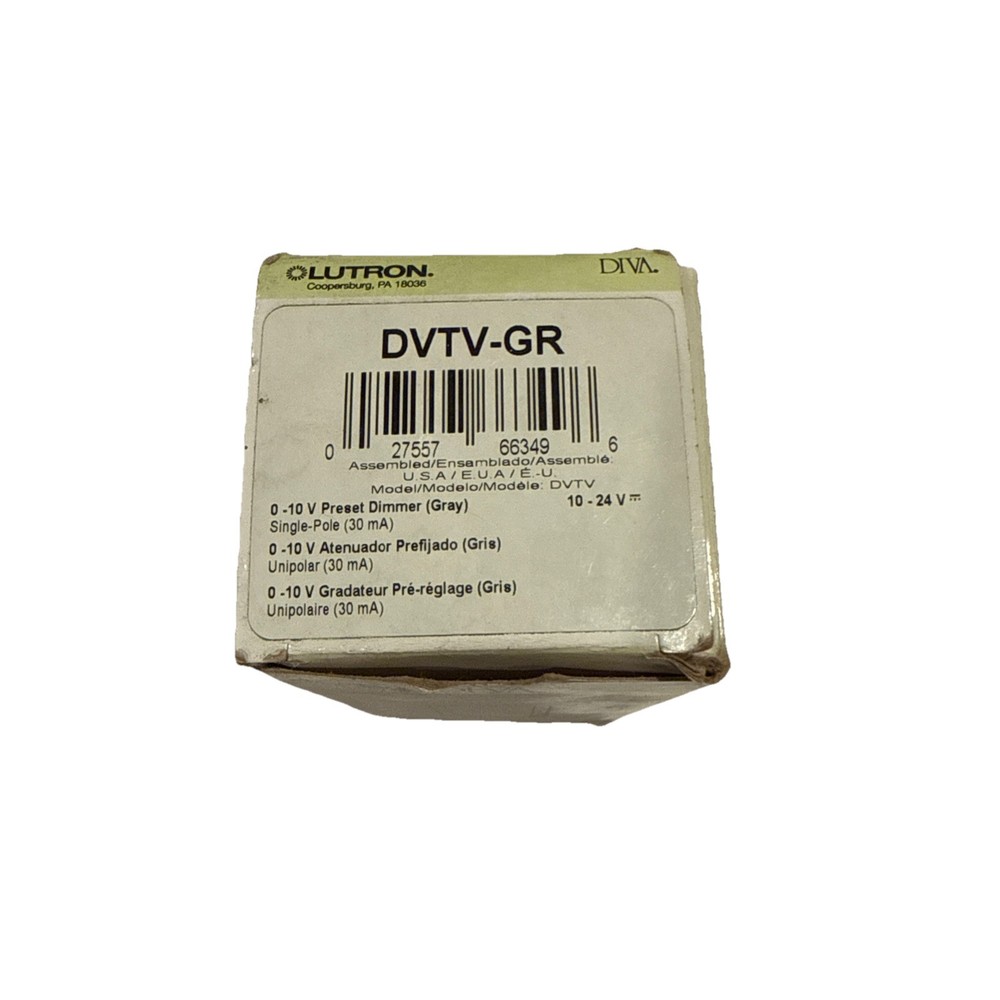 Lutron Diva- Preset Dimmer Switch DVTV-GR (Gray)