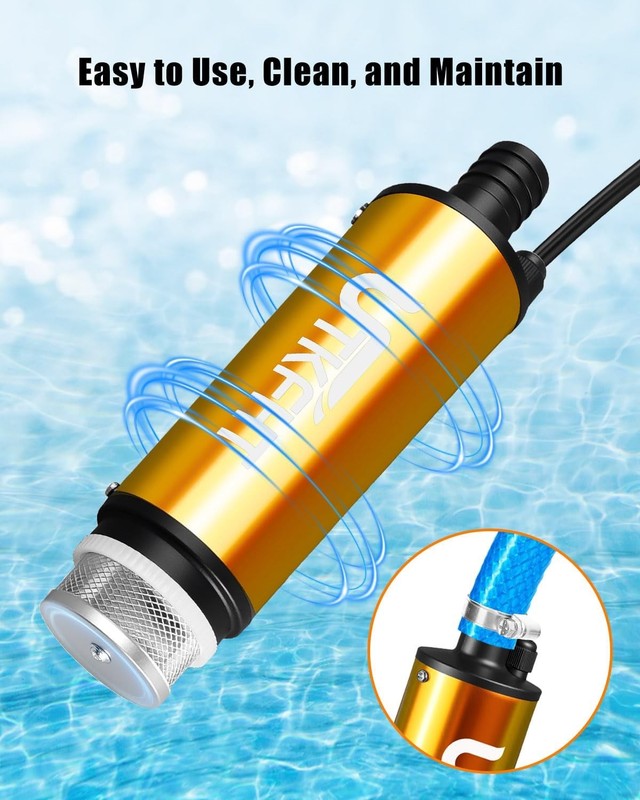 Mini Water Pump Compatible with Dewalt 20V Battery, 500GPH Draw Water Pump with gallery