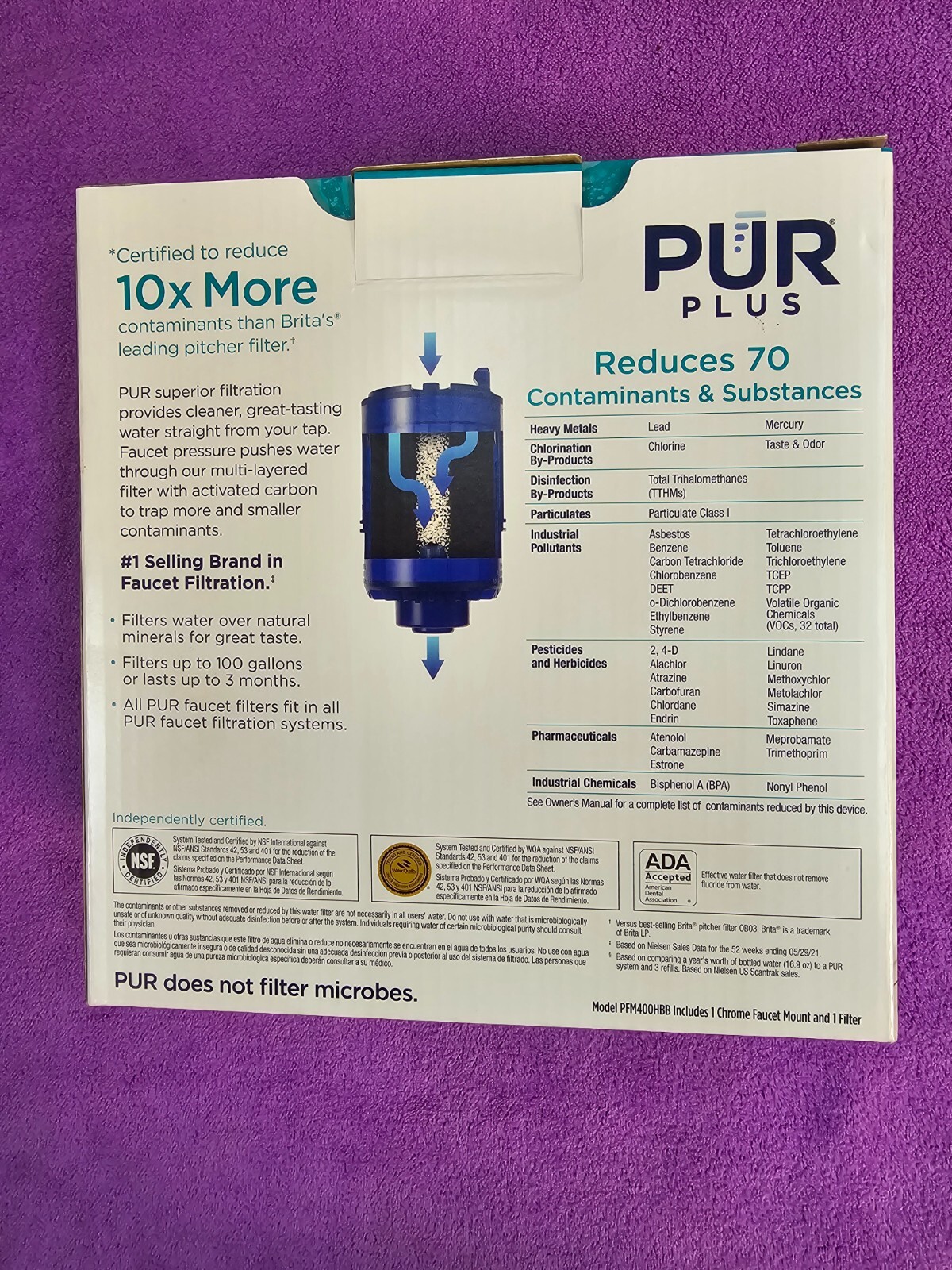 PUR Horizontal Faucet Mount Filter For PUR gallery
