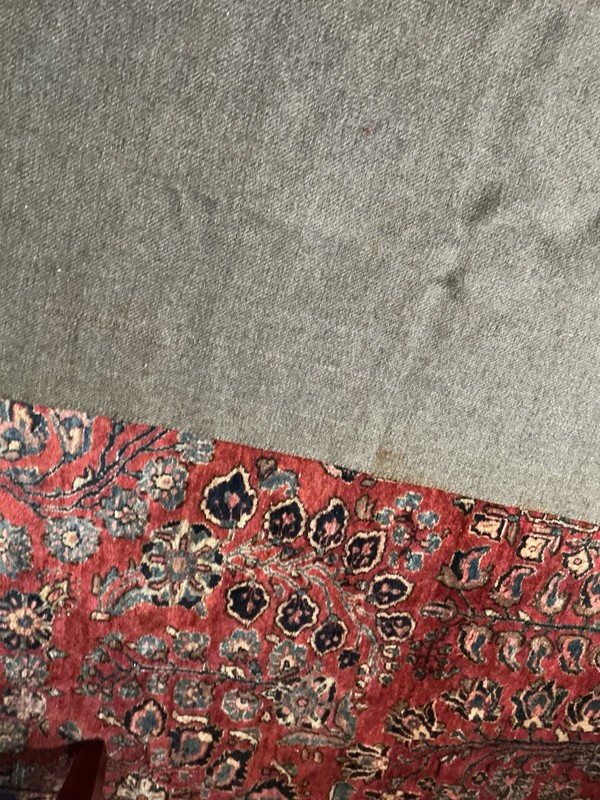 Plaid Wool Or Wool Blend, Sofa Throw, Some Spots n Loss Of Fringe 60 X 56” gallery
