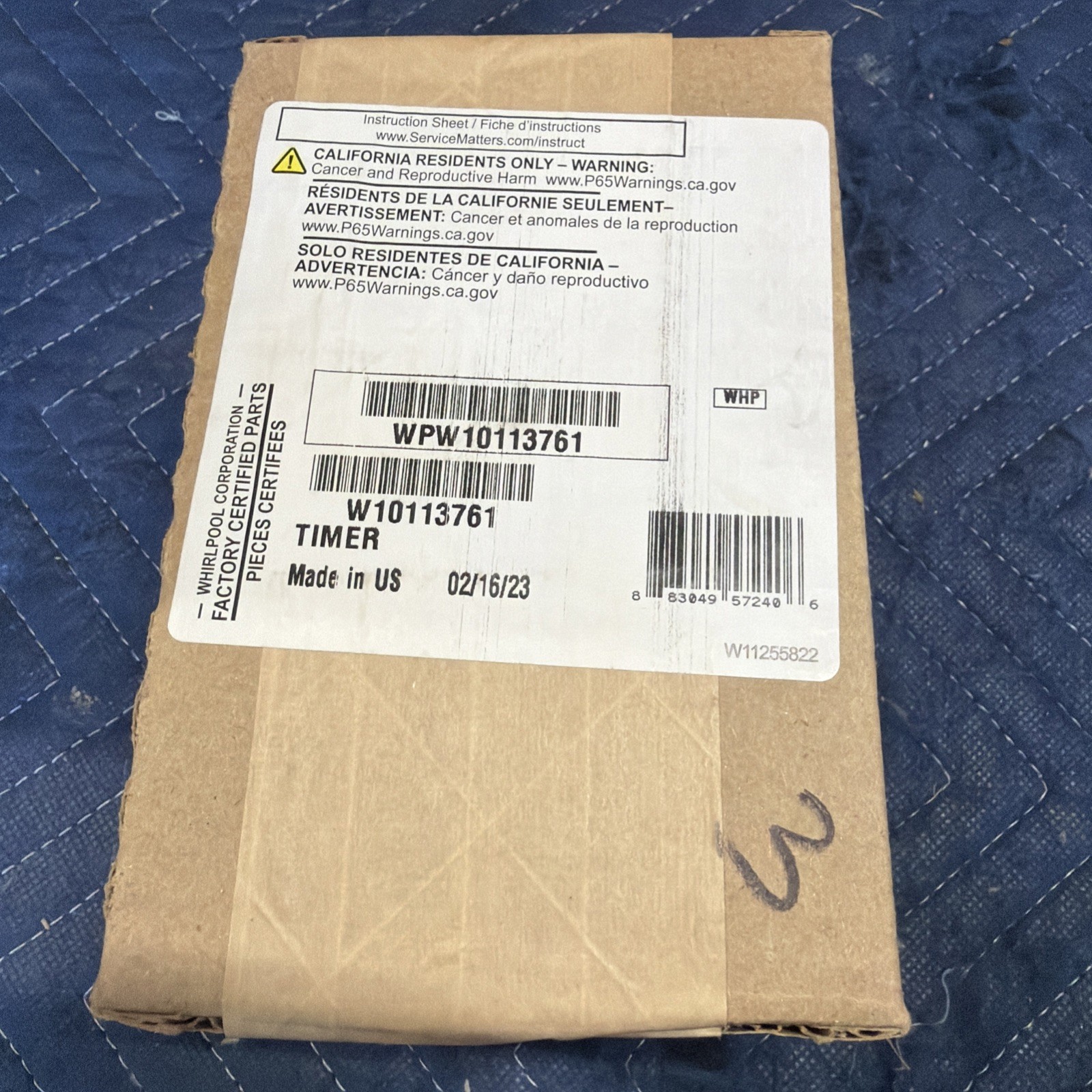 NEW OEM Whirlpool Washer Dryer Combo Timer W10113761 WPW10113761 gallery