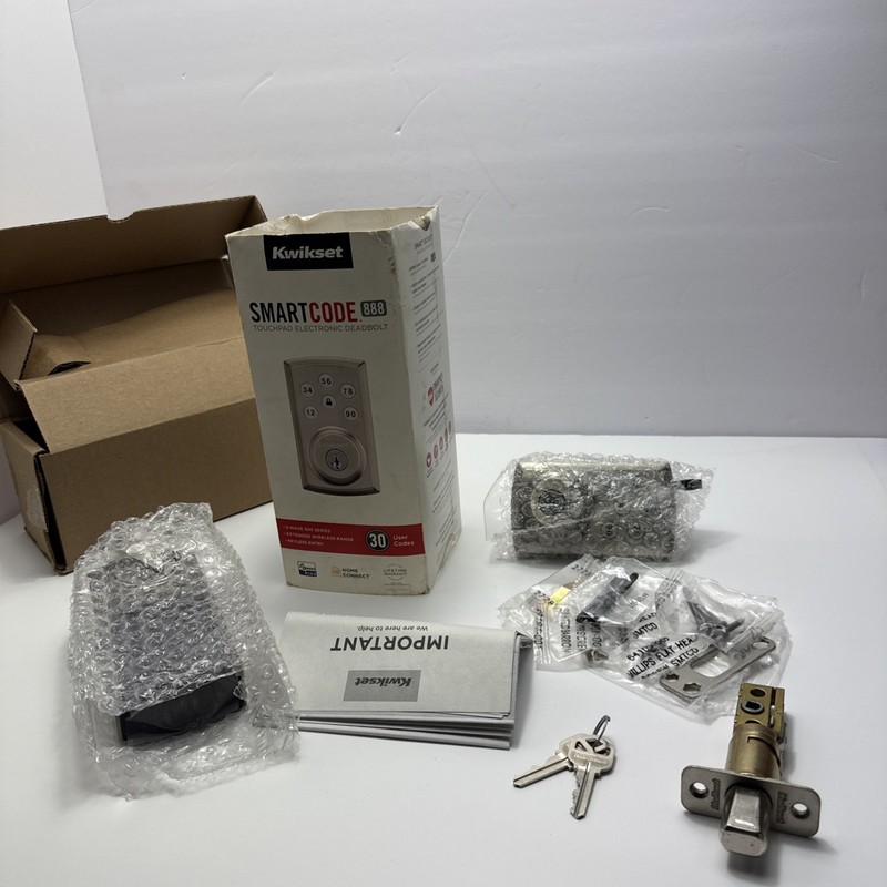 Kwikset SmartCode 888 Deadbolt Smart Lock Satin Nickel 98880-004 gallery