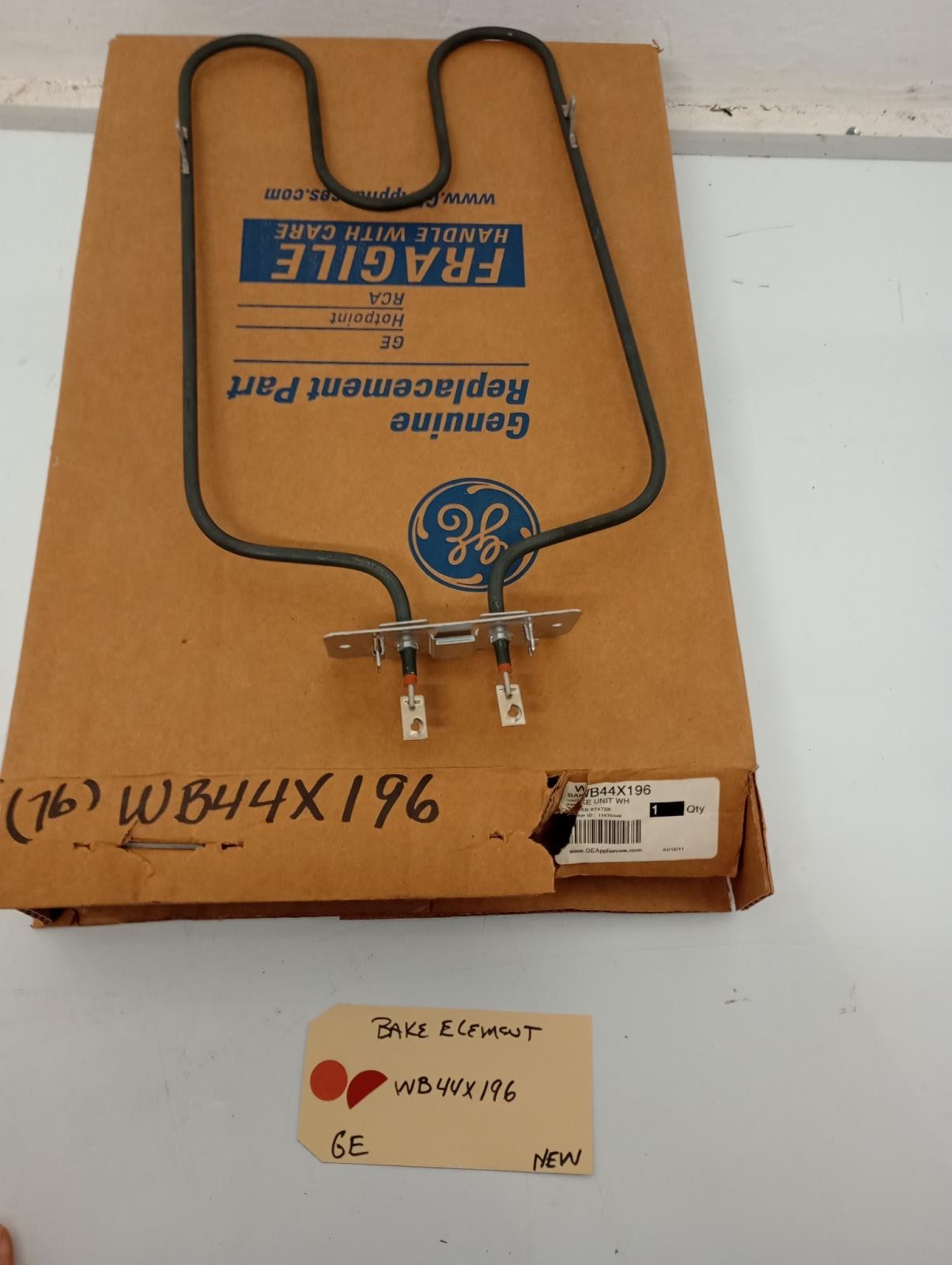 GE STOVE WB44X196 BAKE ELEMENT NEW OEM gallery