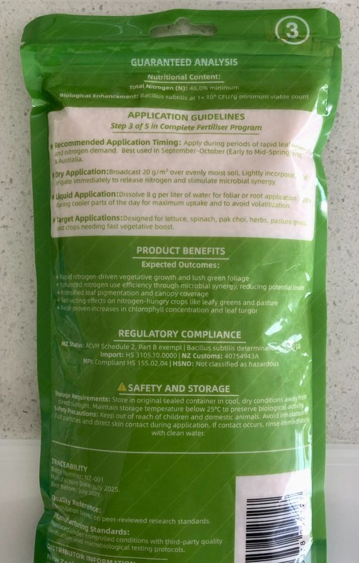 Fertiliser NP12:52 + B. subtilis - Super Boosts Seedling & Transplant 500g gallery