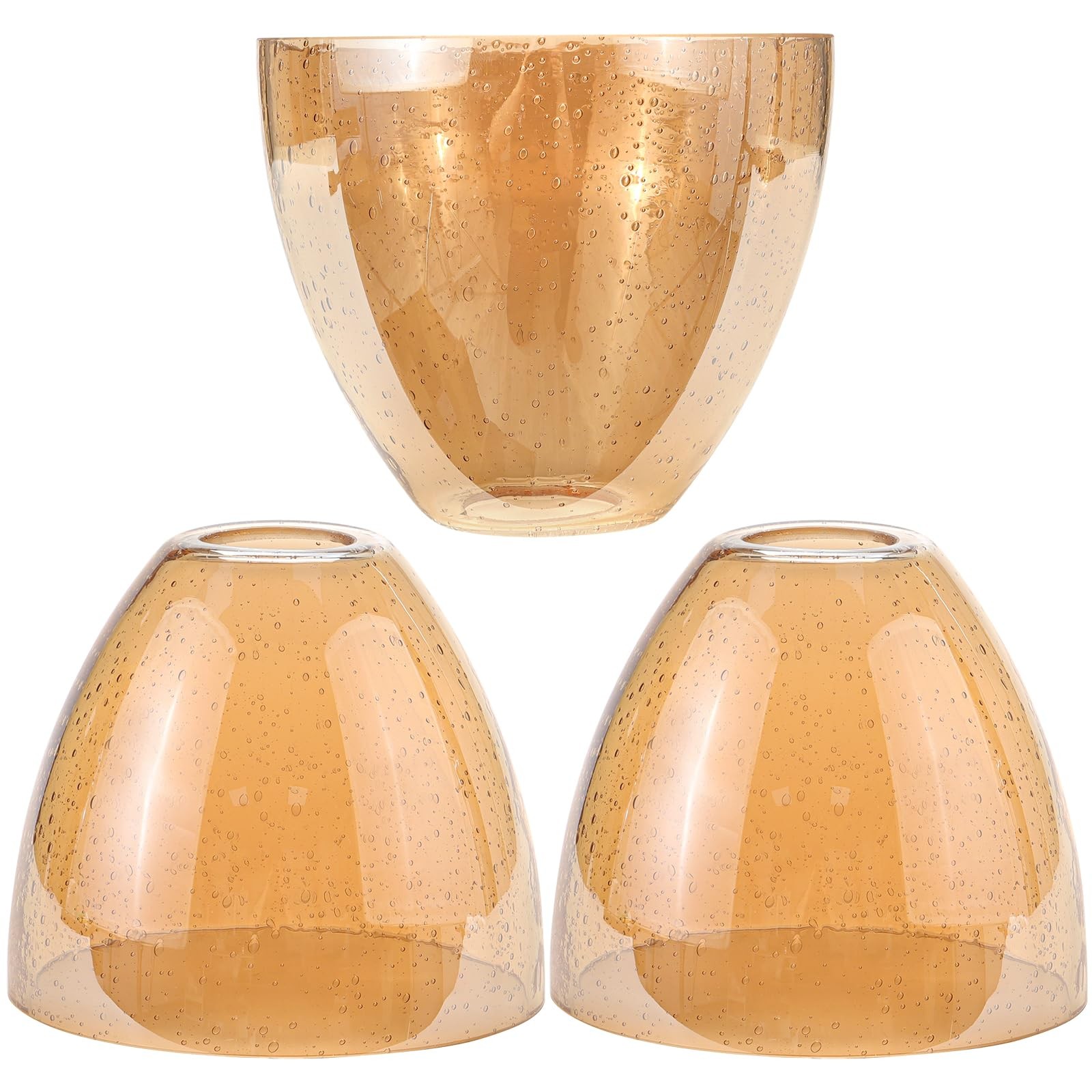 Bell Shade Lighting Fixture Glass Shade Replacement, 5.9"W x 5"H, 1-5/8 Inch ... gallery