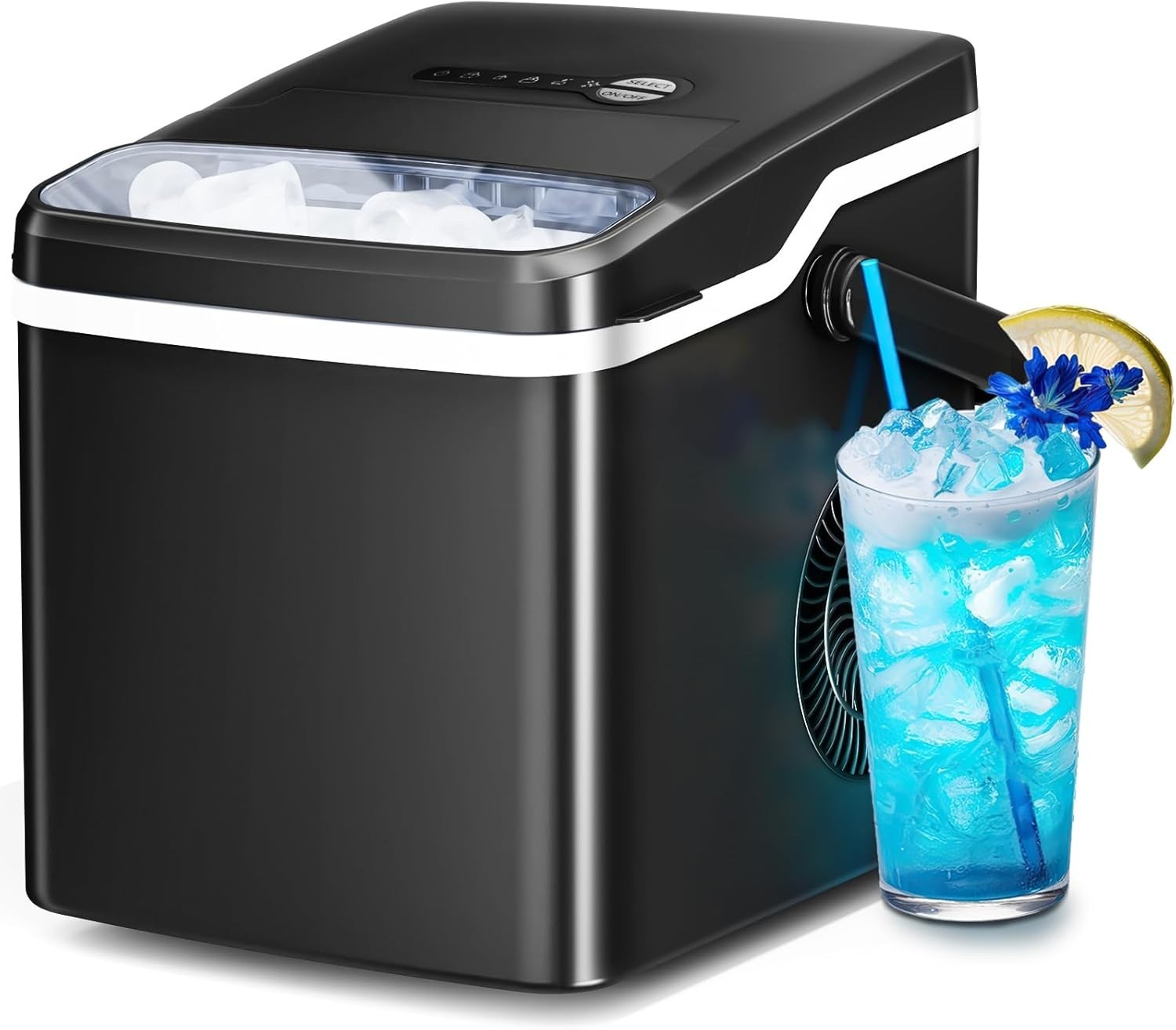 Ice Maker Countertop with Auto-Cleaning, 26Lbs/24Hrs, 9 Cubes in 6 Mins gallery