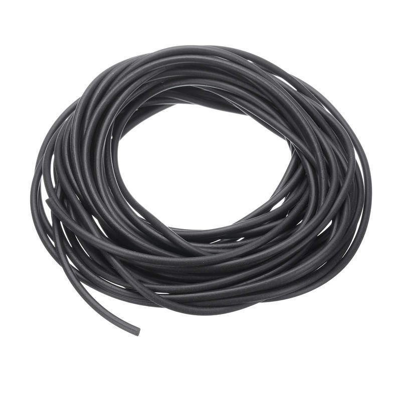 Black Solid Silicone Rubber Sealing Strip Round O Ring Cord Seal Gasket Ø 1-30mm gallery