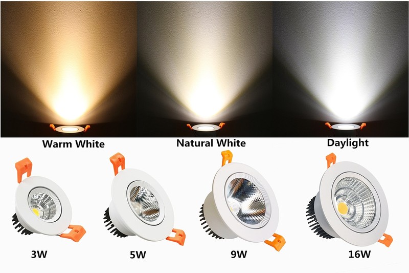 LightingWill 2.5inch LED Dimmable Downlight, 5W COB Recessed Ceiling Light gallery