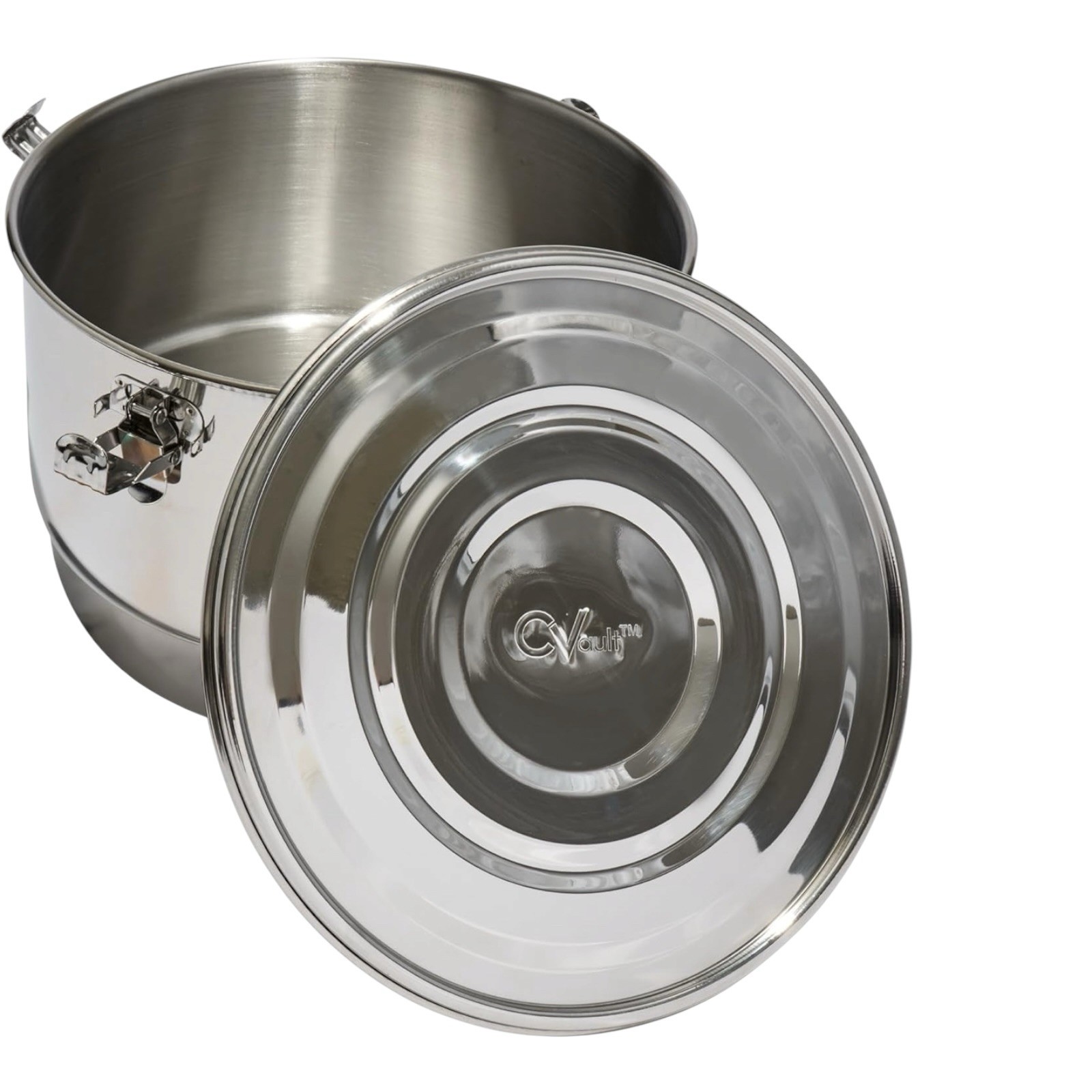 CVault 8L Stainless Steel Storage Container 1lb 10x7 Airtight New gallery