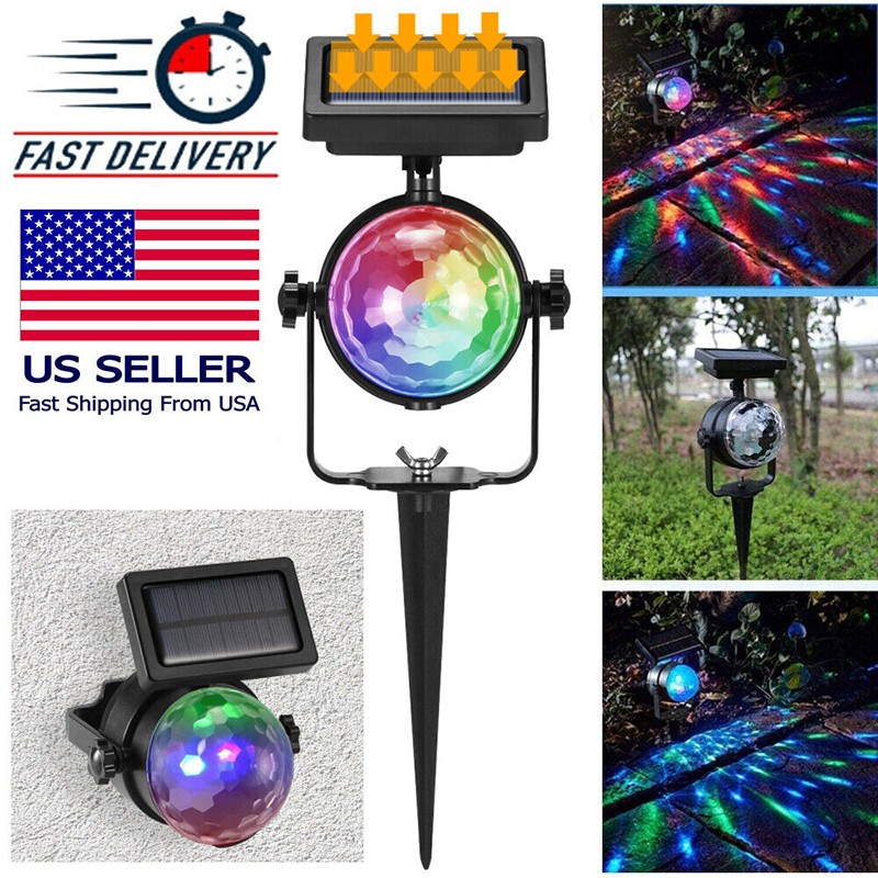 Christmas Solar Party Light Projector Lamp Garden Backyards Lawn Night Light US gallery