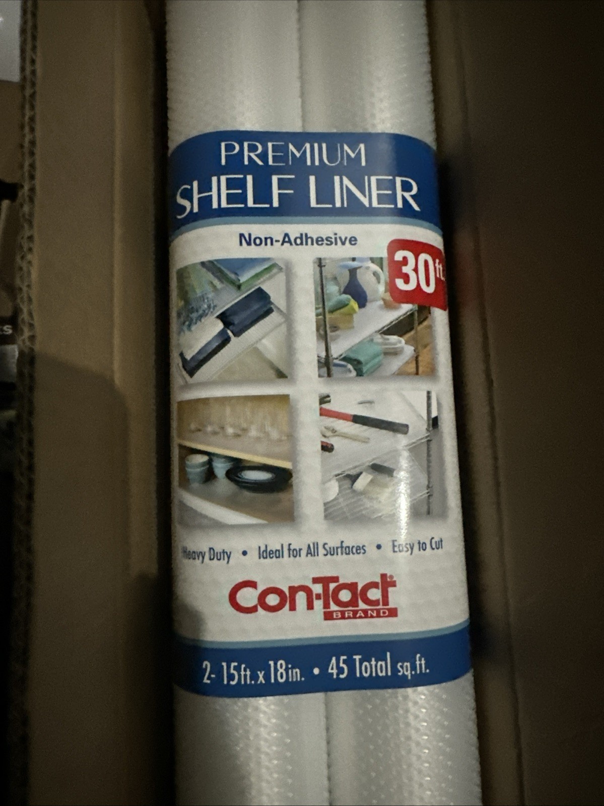 Con-Tact Brand Premium Shelf Rack Drawer Liner 15x18, 2 Roll Pack, Heavy Duty gallery