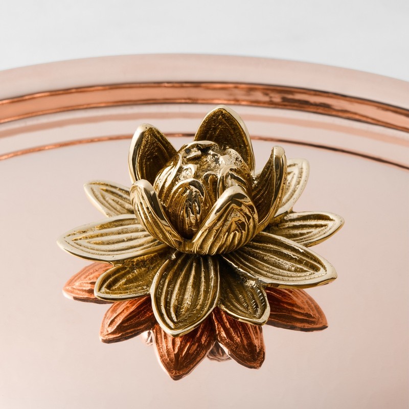 Ruffoni Historia Hammered Copper Covered Au Gratin with Artichoke Knob gallery