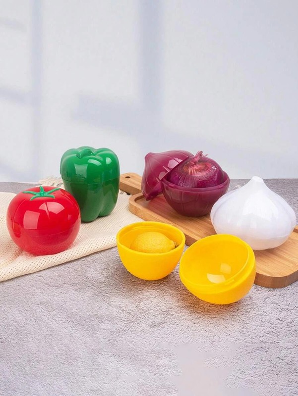 Reusable Fruit Vegetable Storage Container Lemon Onion Keeper Box gallery