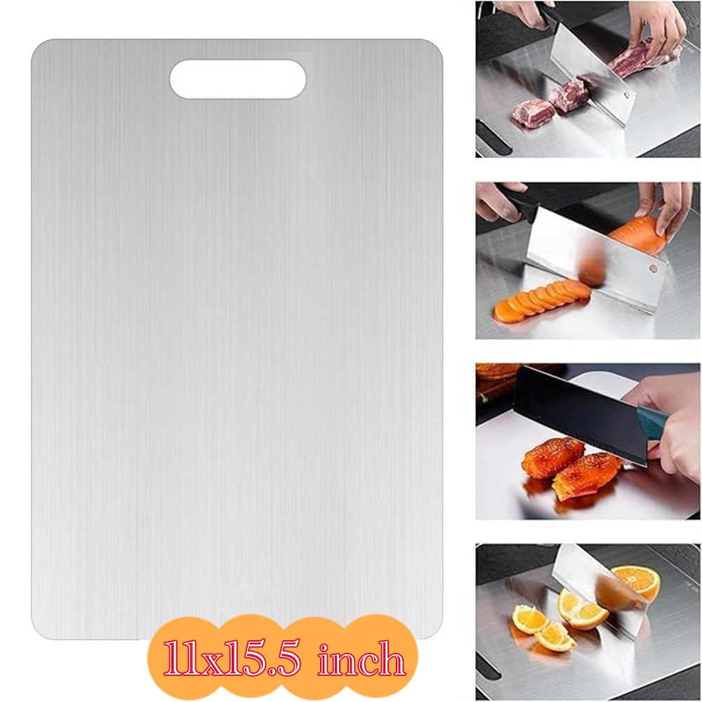 Titanium Cutting Board 100% Pure Non-Stick Double-Sided 11x15.5" in for Kitchen gallery
