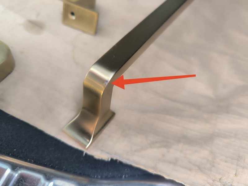 Appliance Handle Pull | Brushed Satin Brass | 18 in (457 mm) Center-to-Center... gallery