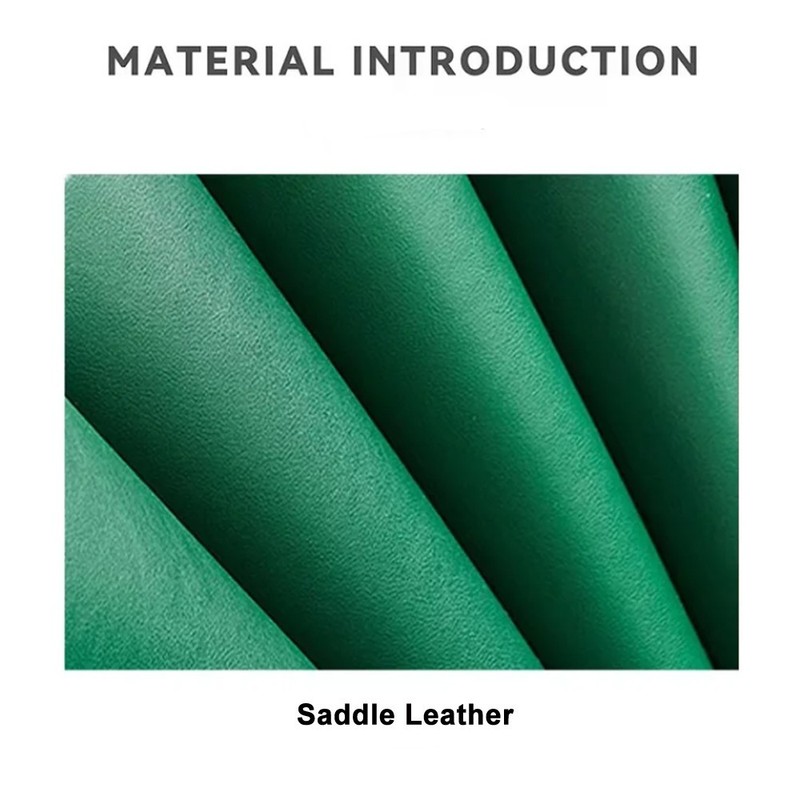 Nodic Designer Leather Lounge Accent Chair in Green Peacock Opening Plumages gallery