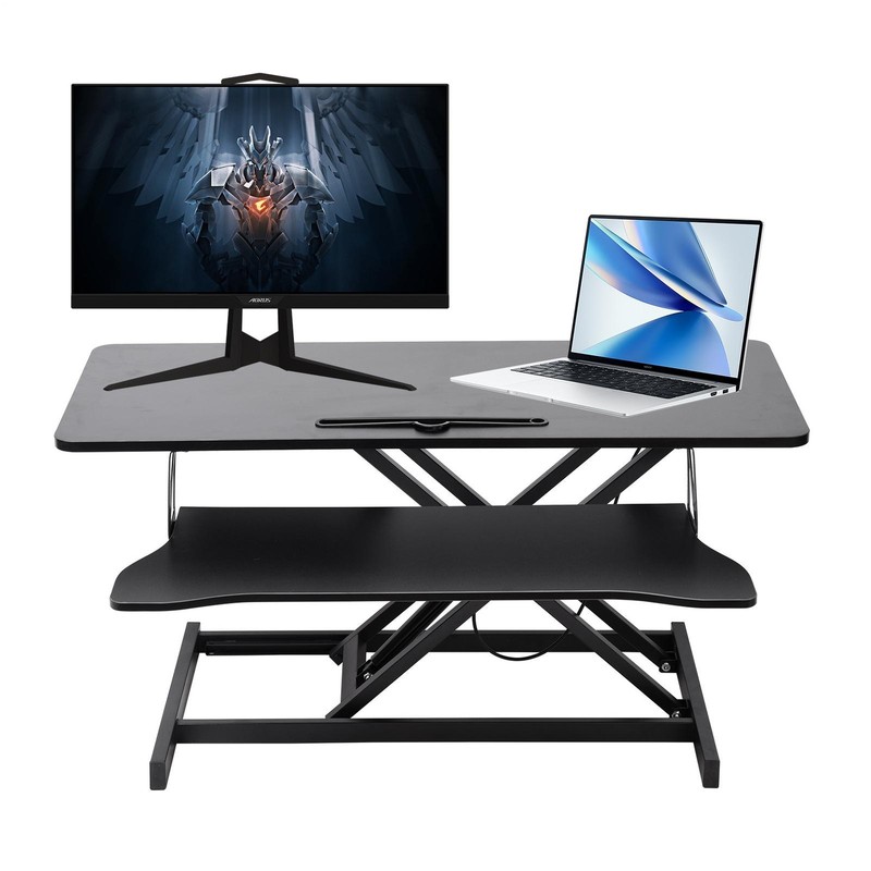 37" Height Adjustable Home Office Computer Desk Converter Stand Up Desk Riser gallery