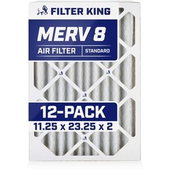 Filter King 11.25×23.25×2 Air Filter 12-PACK MERV 8 Actual Size 11.25 x 23.25 x