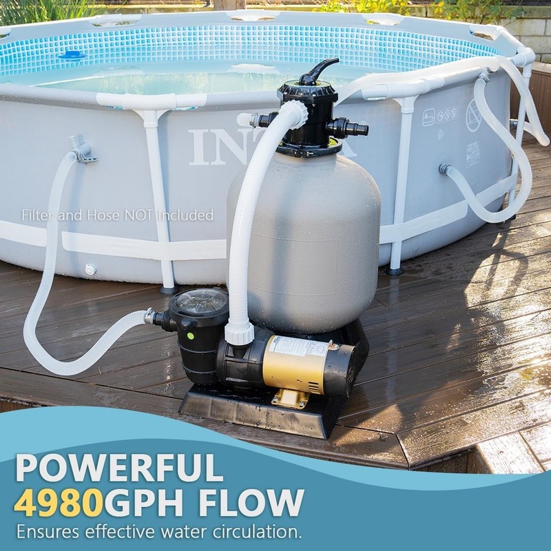 1.5HP Variable 2-Speed Above Ground Swimming Pool Pump High Flow Swimming Pump S gallery