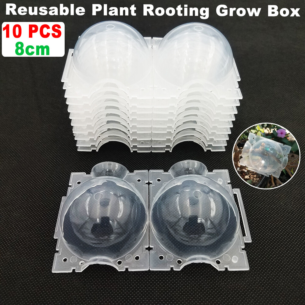 10Pcs 8CM Plant Root Balls Visible High Pressure Plant Grow Layer Pod Balls gallery