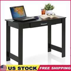 Space Saving Writing Desk W/ Drawer Modern Simple Design Home Office Study New