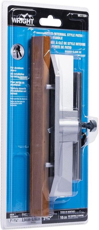 WRIGHT VK1104 Keyed Surface Mount Patio Door Handle Latch Aluminum Finish NEW gallery