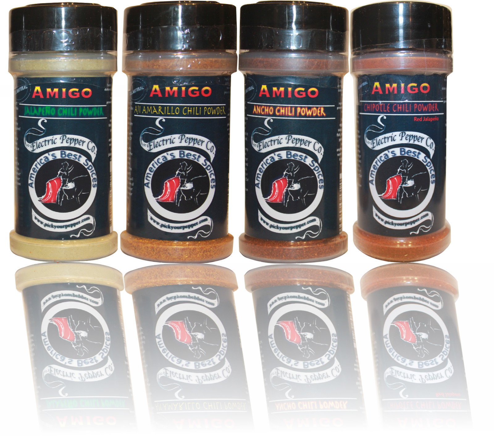 Chili Pepper Powder Gift Set Hot Spice Dried Ground Aji Amarillo Mild 2 x 1.5 oz gallery