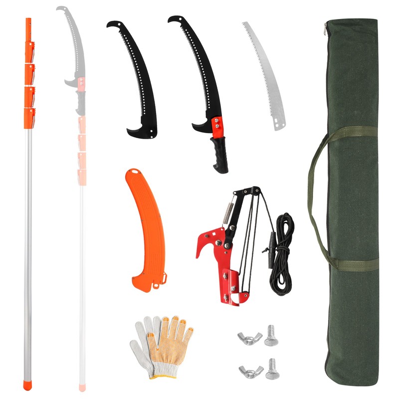 24 Feet Tree Pole Pruner, Durable Tree Trimmers Handle, Manual Branches Trimmer gallery